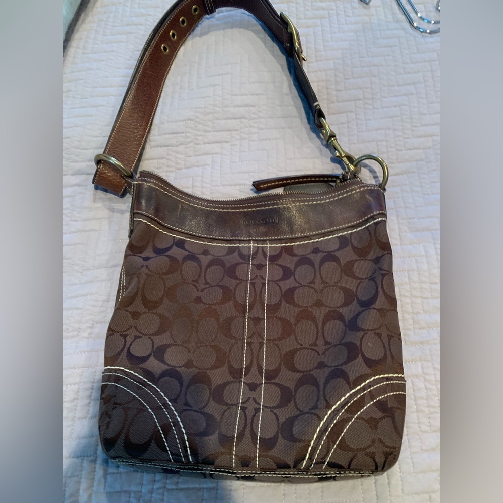 Authentic Coach Chocolate Brown Satchel